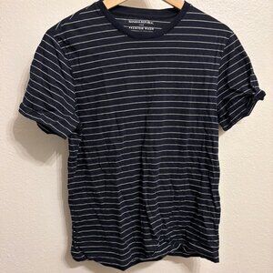 Banana Republic Black and White Stripe T-Shirt (Premium Wash)